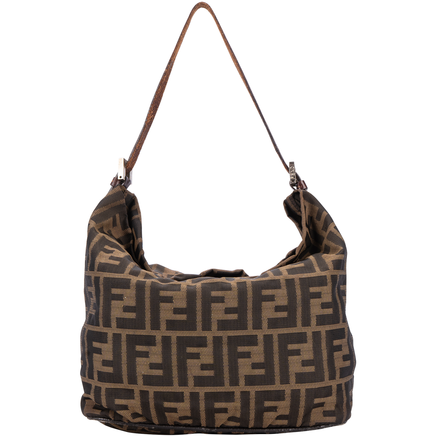 Fendi FF Monogram Zucca Hobo Shoulder Bag