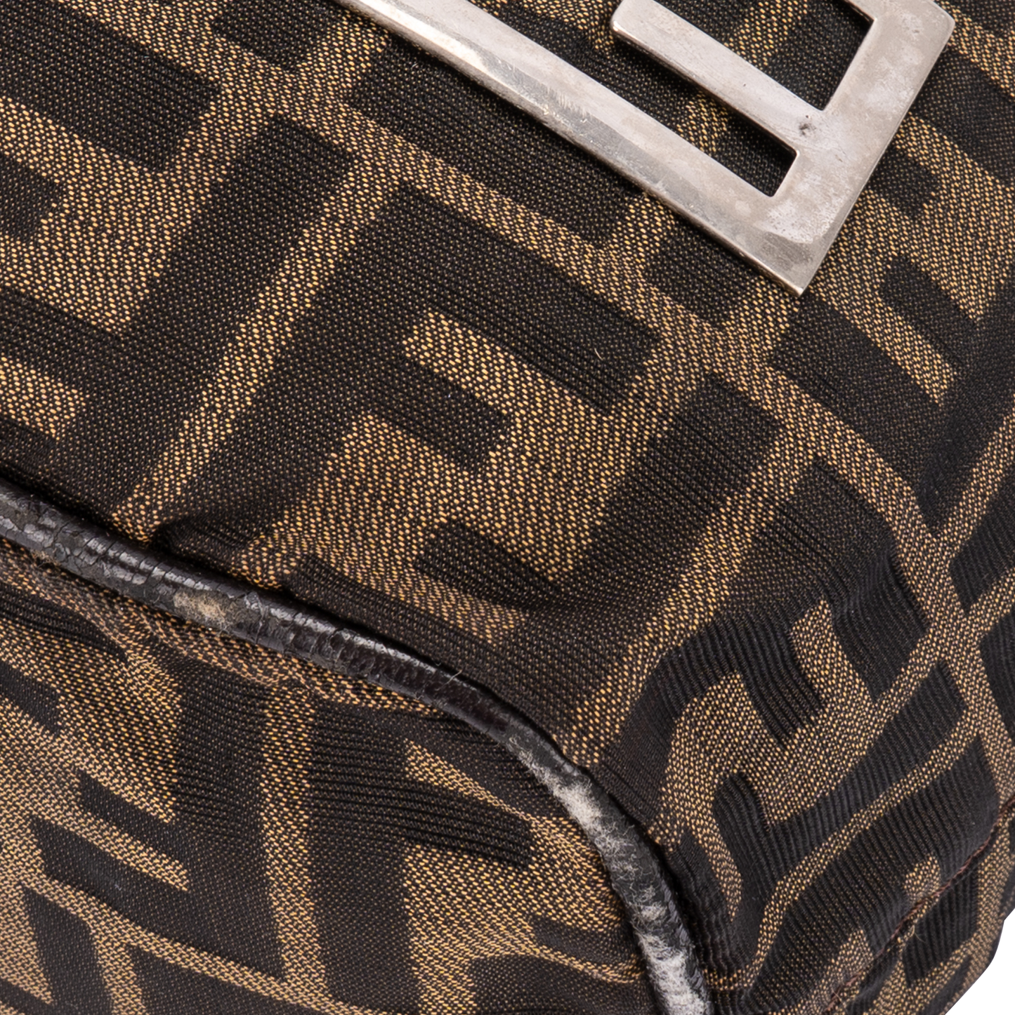 Fendi FF Monogram Zucca Hobo Shoulder Bag