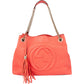 Gucci Coral Leather GG Soho Crossbody Bag