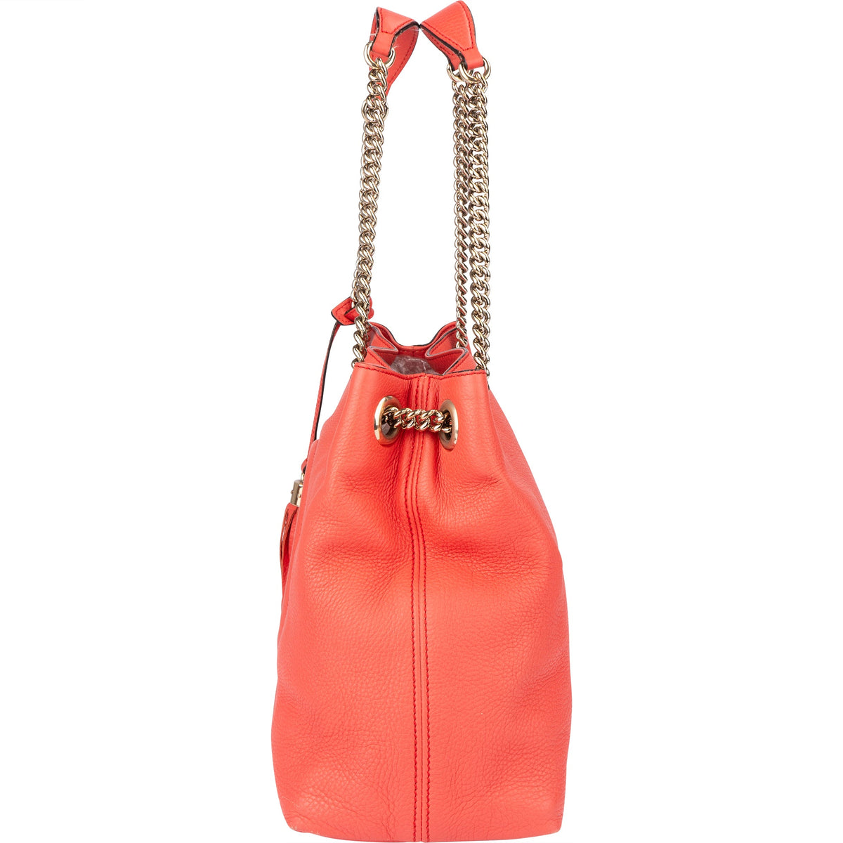 Gucci Coral Leather GG Soho Crossbody Bag