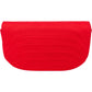 Chanel Rouge Cotton 24K Gold Halfmoon Single Flap Shoulder Bag