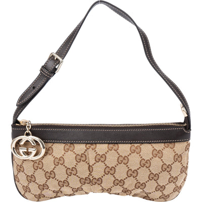Gucci GG Monogram Mini Heart Handbag