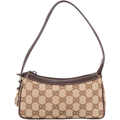 Gucci GG Monogram Charm Pochette Shoulder Bag