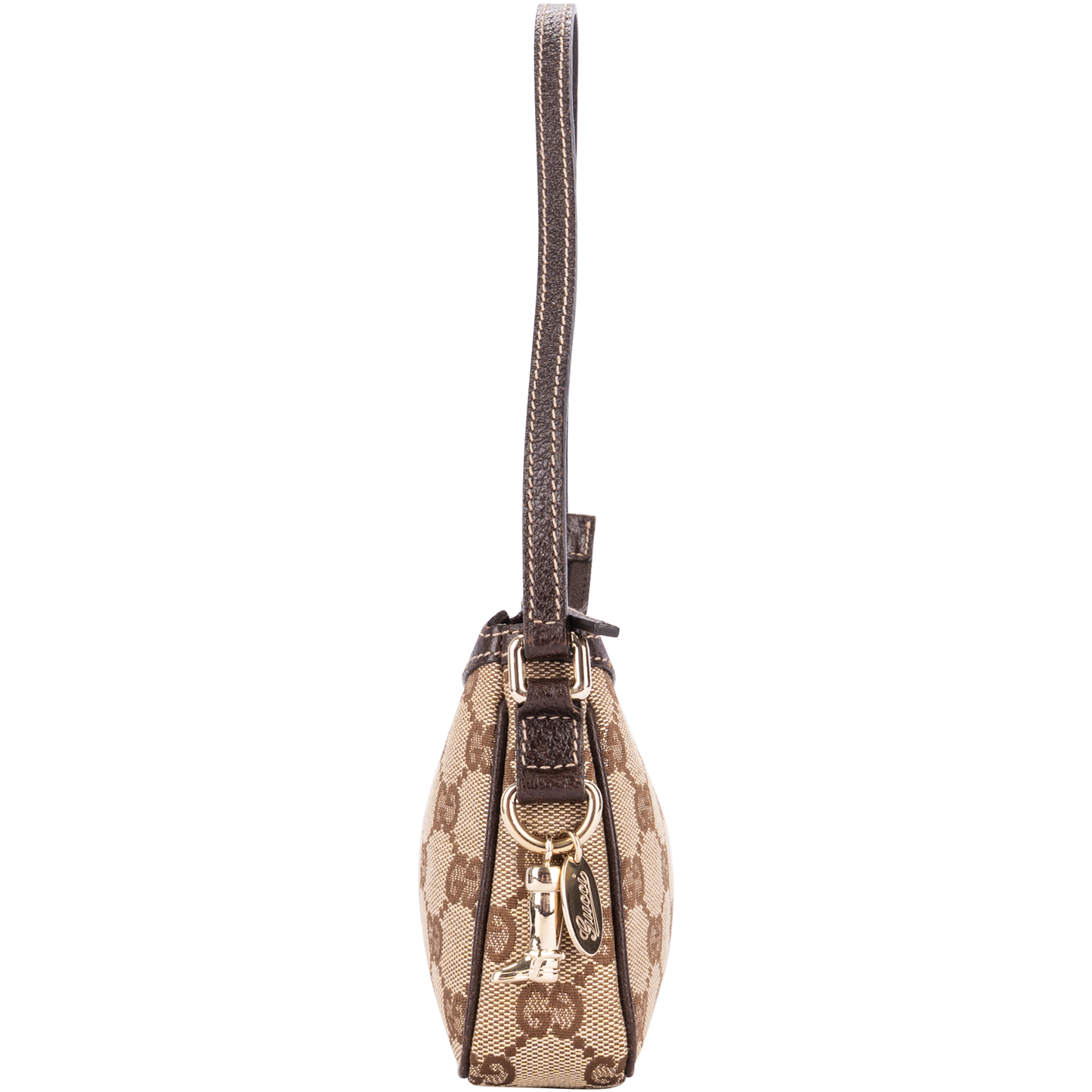 Gucci GG Monogram Charm Pochette Shoulder Bag