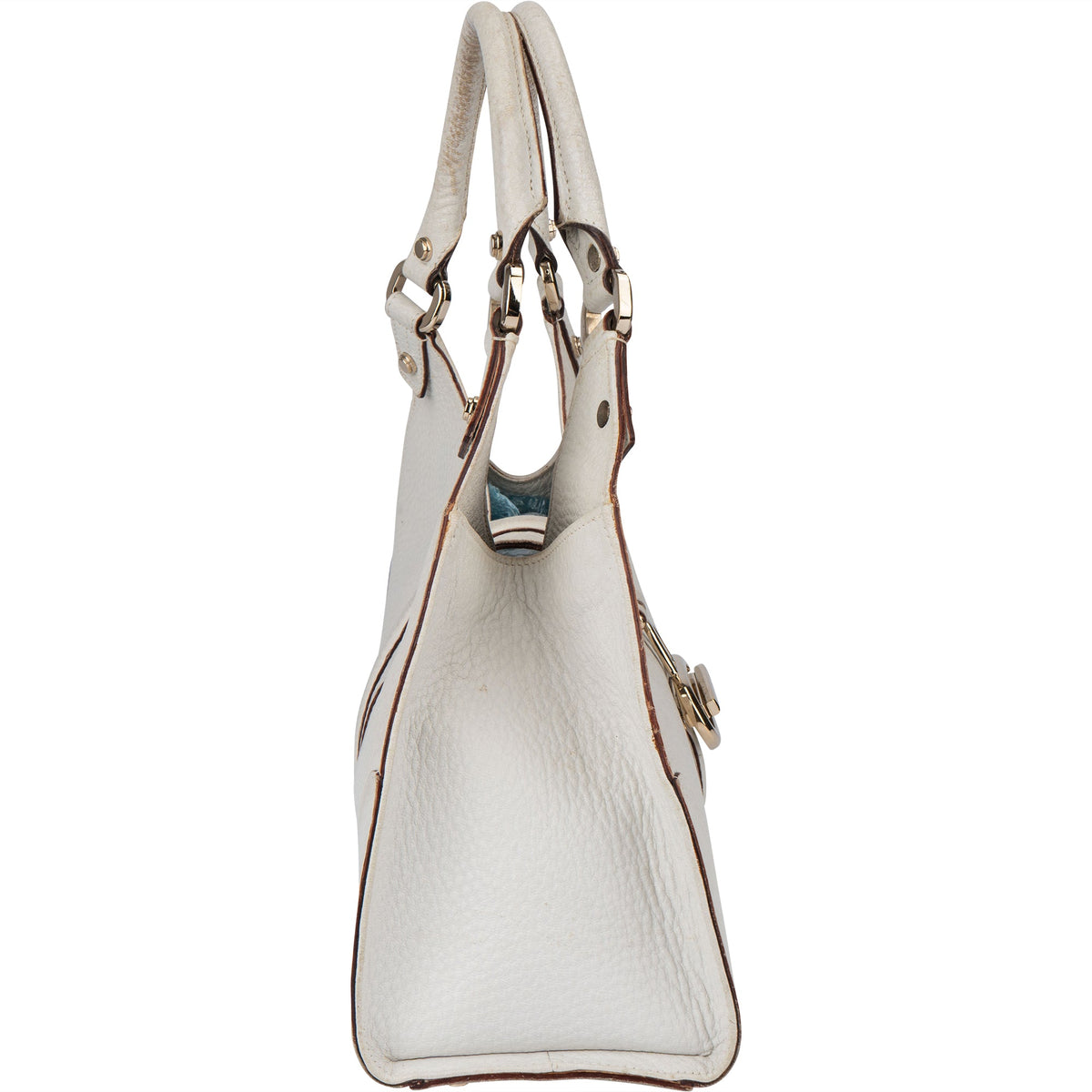 Gucci White Leather Jackie Handbag