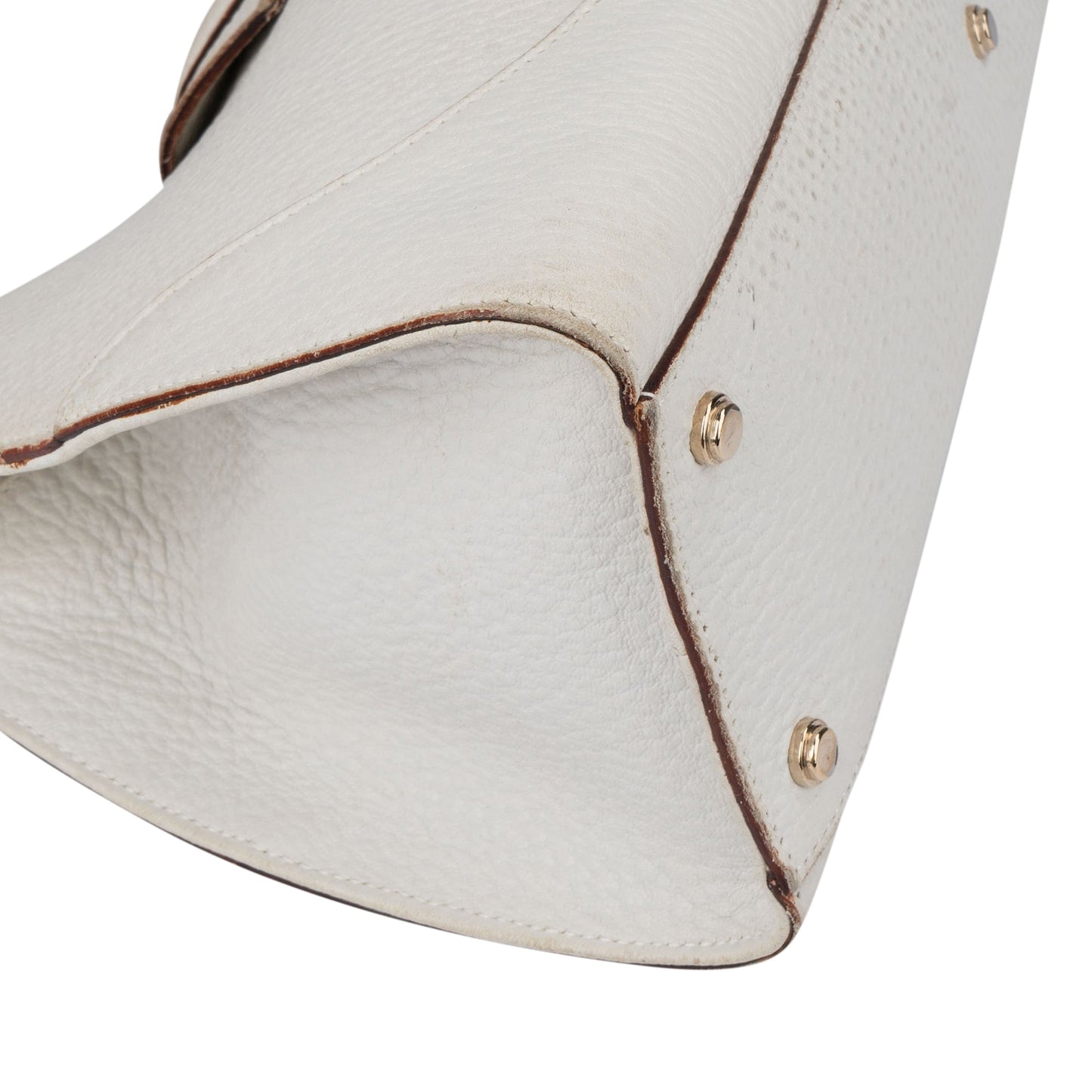 Gucci White Leather Jackie Handbag