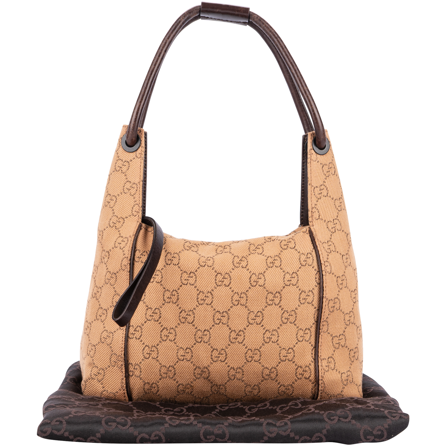 Gucci GG Monogram Hobo String Shoulder Bag