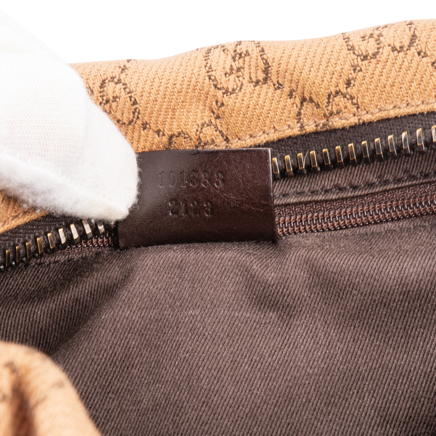 Gucci GG Monogram Hobo String Shoulder Bag