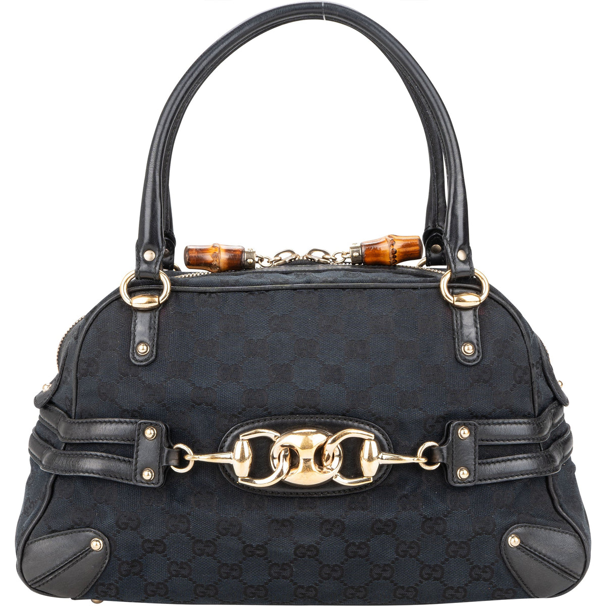 Gucci GG Monogram Horsebit Handbag