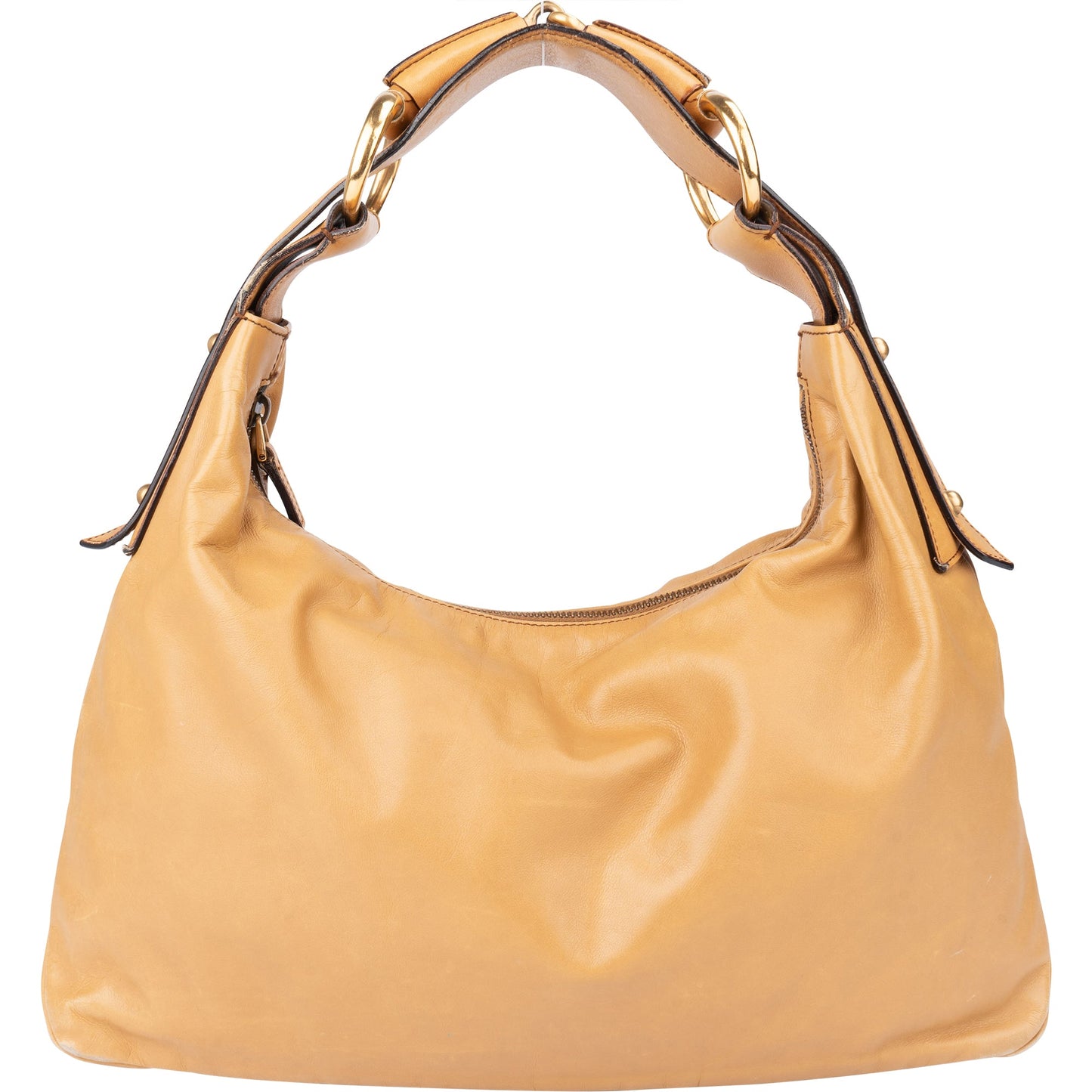 Gucci Leather Horsebit Hobo Bag