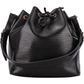 Louis Vuitton Noir Epi Leather Sac Noe Petit