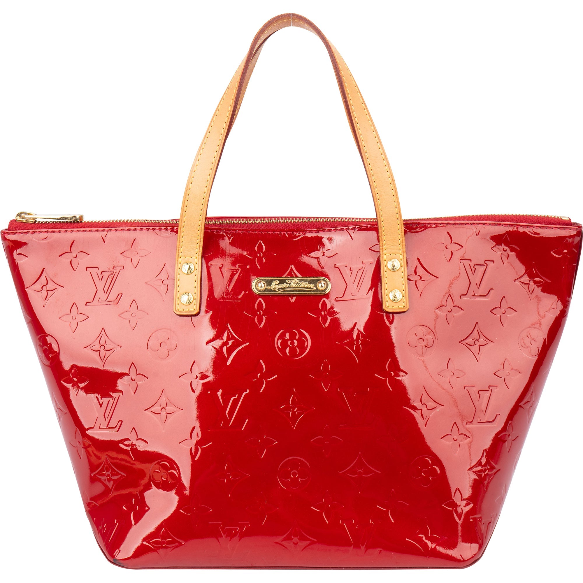 Louis Vuitton Rouge Vernis Monogram Bellevue PM Handbag