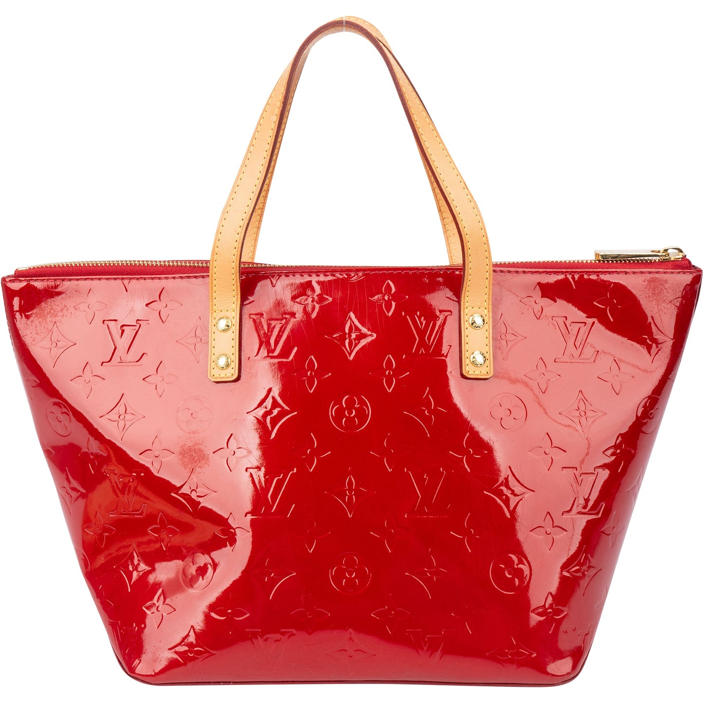 Louis Vuitton Rouge Vernis Monogram Bellevue PM Handbag