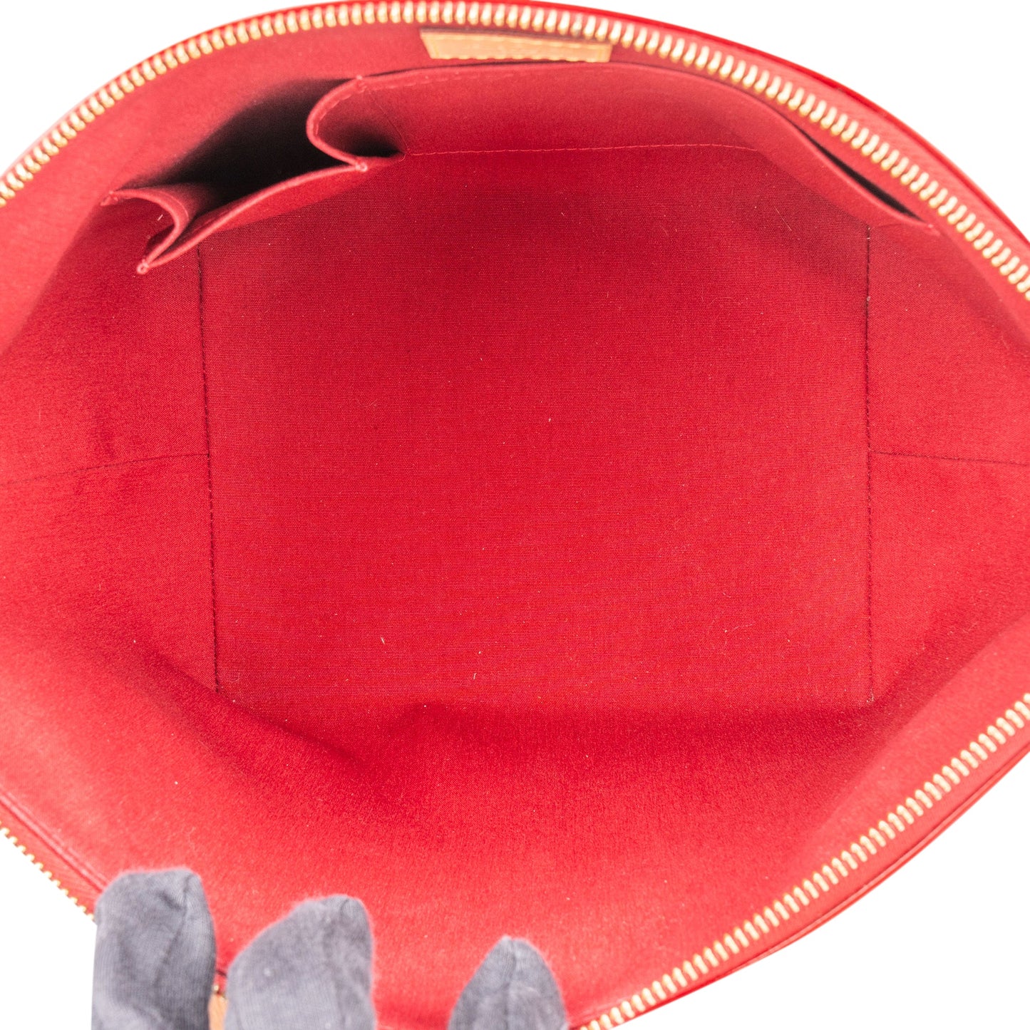 Louis Vuitton Rouge Vernis Monogram Bellevue PM Handbag