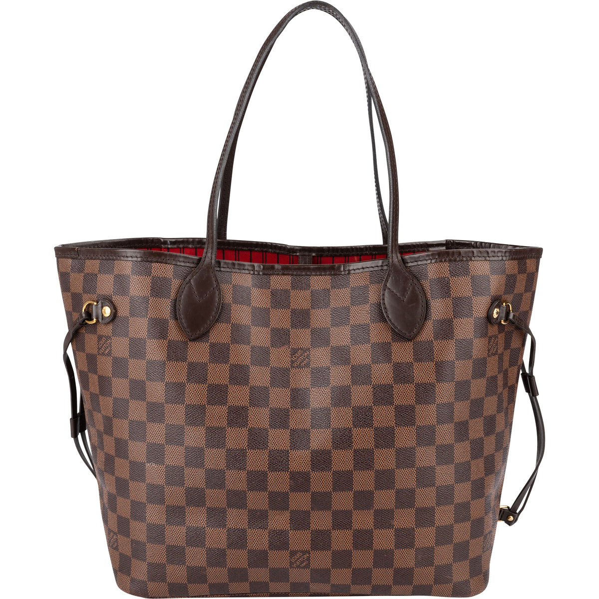 Louis Vuitton Monogram Damier Ebene Neverfull MM Shoulder Bag