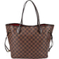 Louis Vuitton Monogram Damier Ebene Neverfull MM Shoulder Bag