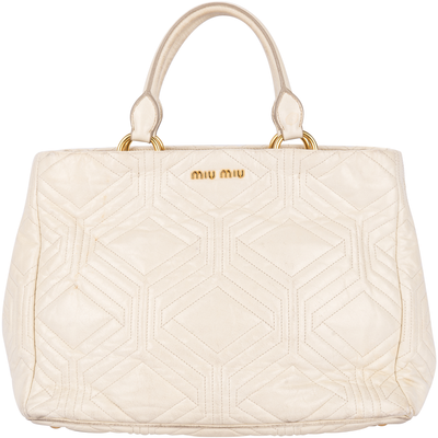 Miu Miu Vitello Shine Trapu Handbag