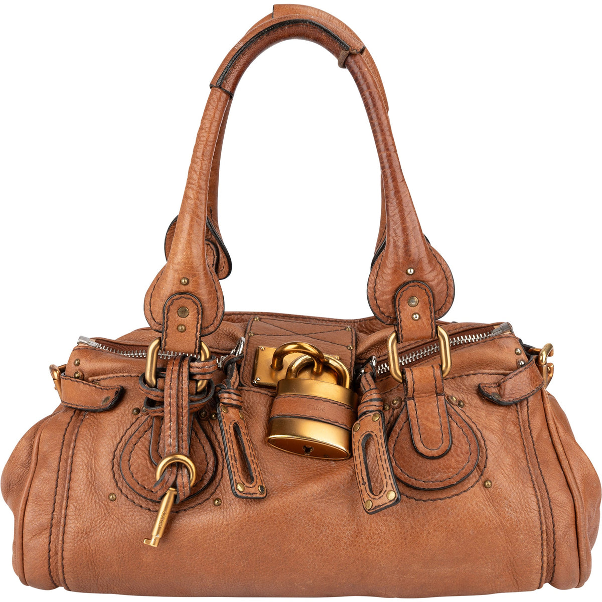 Chloé Grained Leather Paddington Handbag
