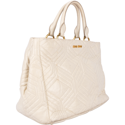 Miu Miu Vitello Shine Trapu Handbag