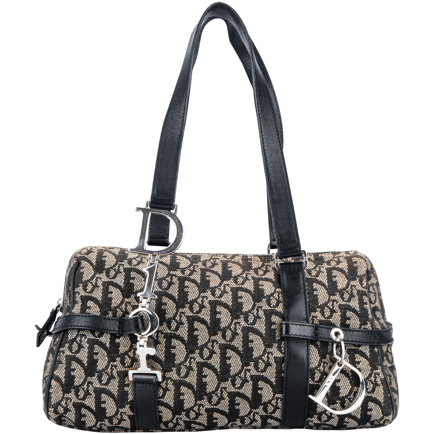 Christian Dior Charms Boston Monogram Shoulder Bag