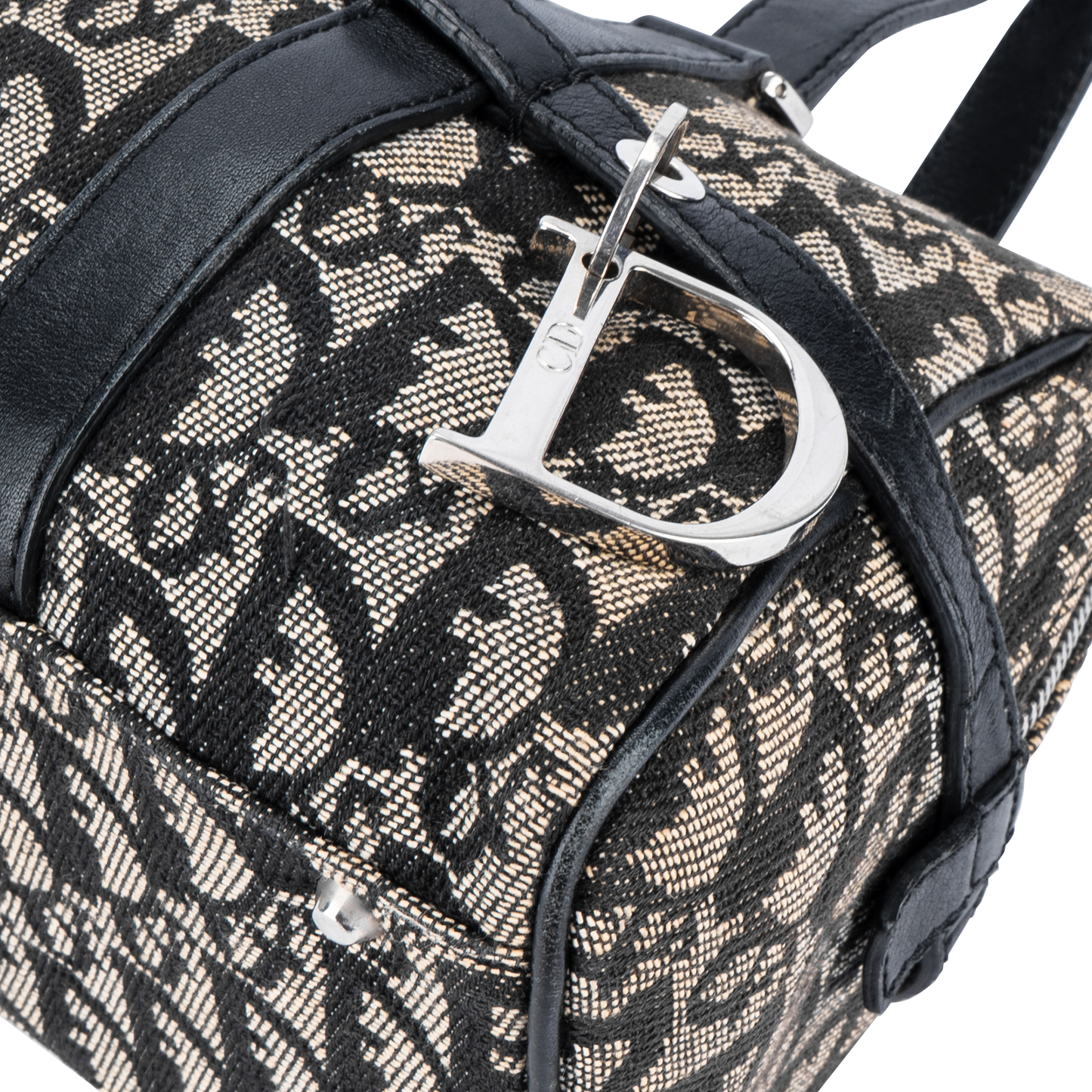 Christian Dior Charms Boston Monogram Shoulder Bag