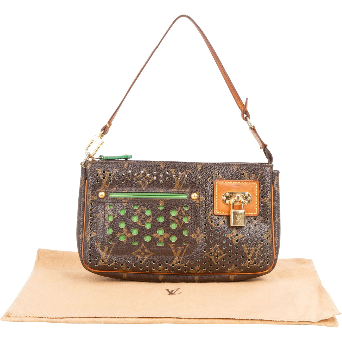 Louis Vuitton Pochette Accessoires aus perforiertem Monogram Canvas (limitiert) – Ansicht 2
