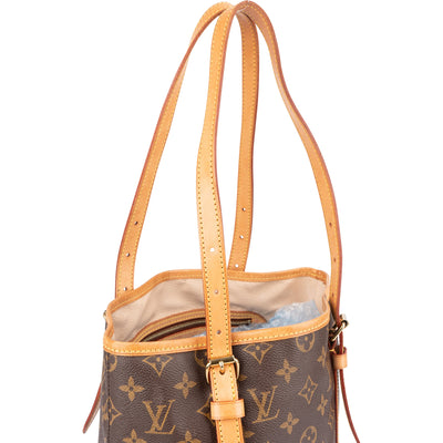Louis Vuitton Canvas Monogram Bucket Bag GM Shoulder Bag