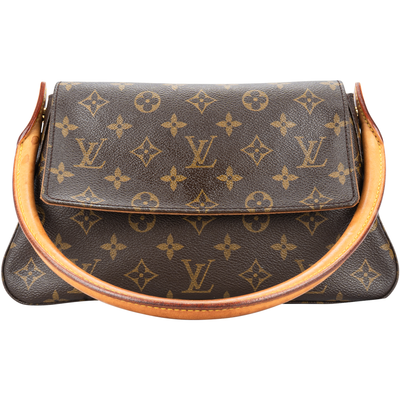 Louis Vuitton Canvas Monogram Looping PM Shoulder Bag
