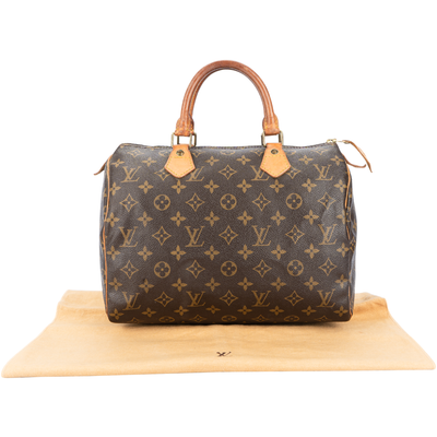 Louis Vuitton Canvas Monogram Speedy 30 Handbag