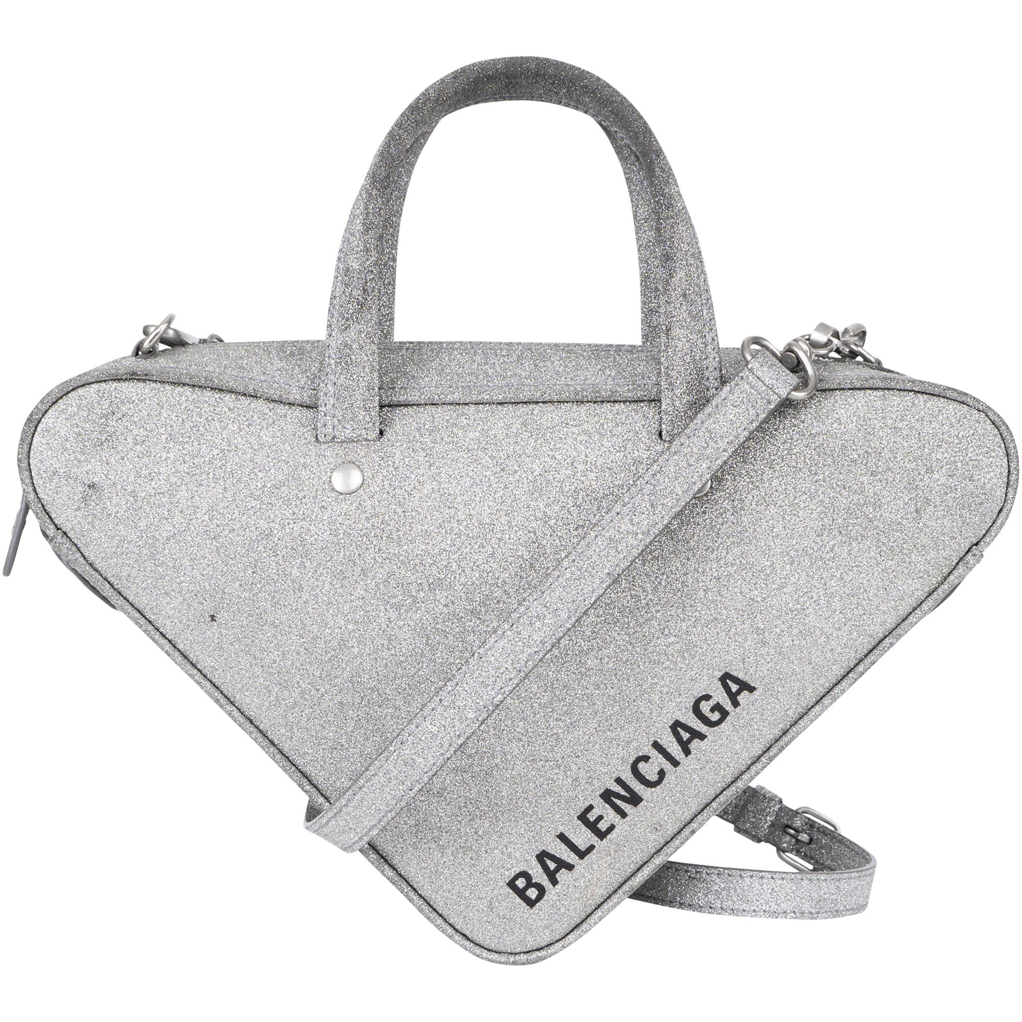 Silver glitter shoulder bag sale