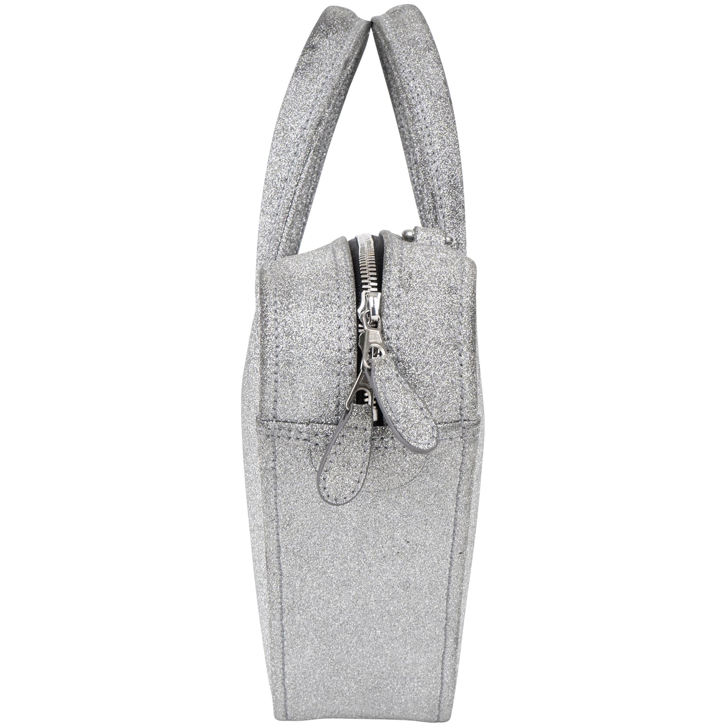 Balenciaga Silver Glitter Traingle Duffle Shoulder Bag