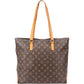 Louis Vuitton Canvas Monogram Cabas Mezzo Shoulder Bag