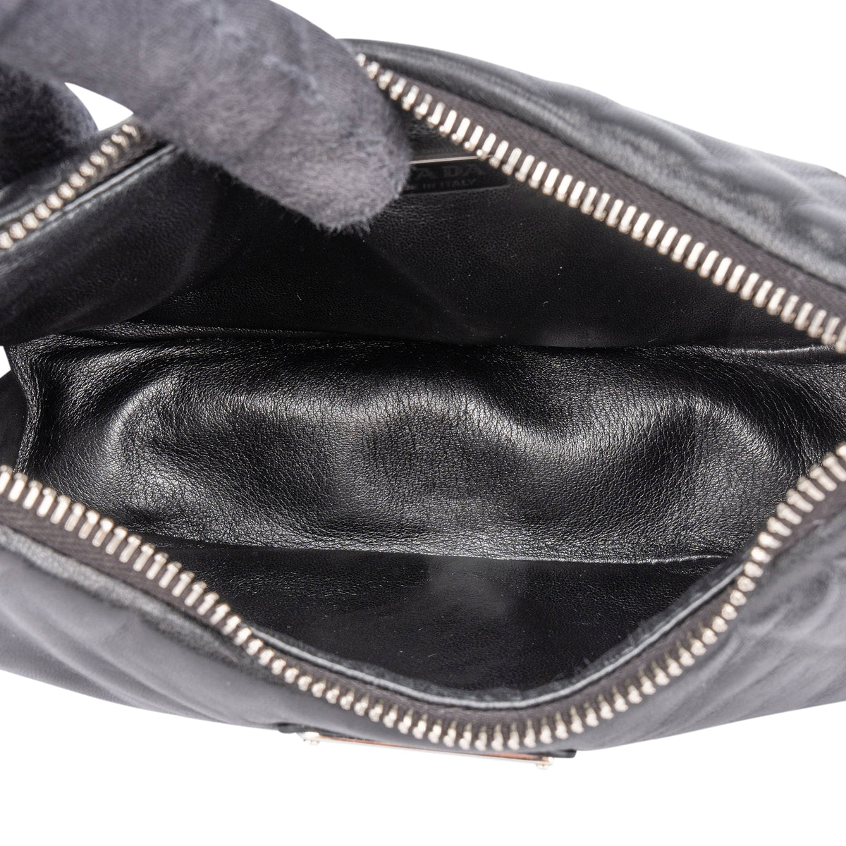 Prada Soft Leather Triangle Re-Edition Crossbody Bag