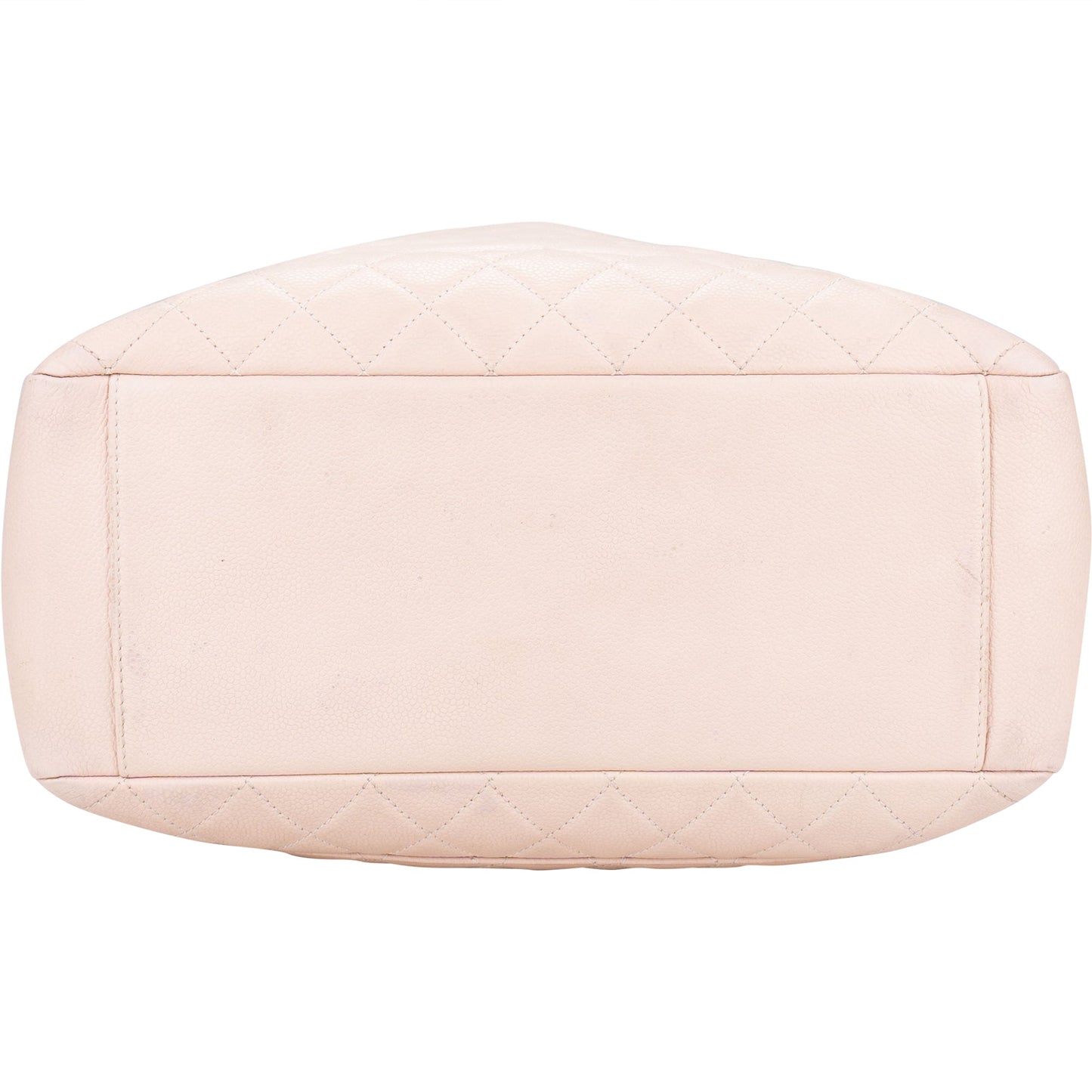 Chanel Rose Quilted Caviar Leather Palladium CC Shoulder Bag