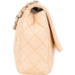 Chanel Soft Quilted Lambkskin Palladium Jumbo Single Flap Crossbody Bag
