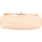 Chanel Soft Quilted Lambkskin Palladium Jumbo Single Flap Crossbody Bag