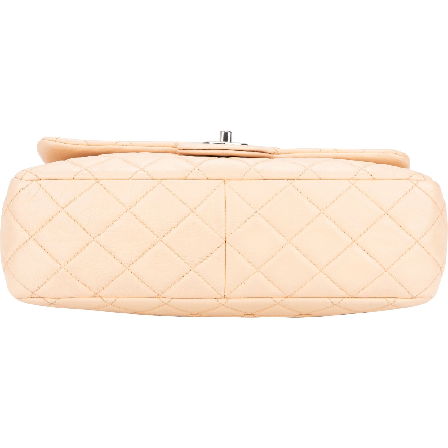 Chanel Soft Quilted Lambkskin Palladium Jumbo Single Flap Crossbody Bag