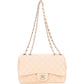 Chanel Soft Quilted Lambkskin Palladium Jumbo Single Flap Crossbody Bag