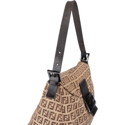 Fendi FF Monogram Baguette Buckle Handbag