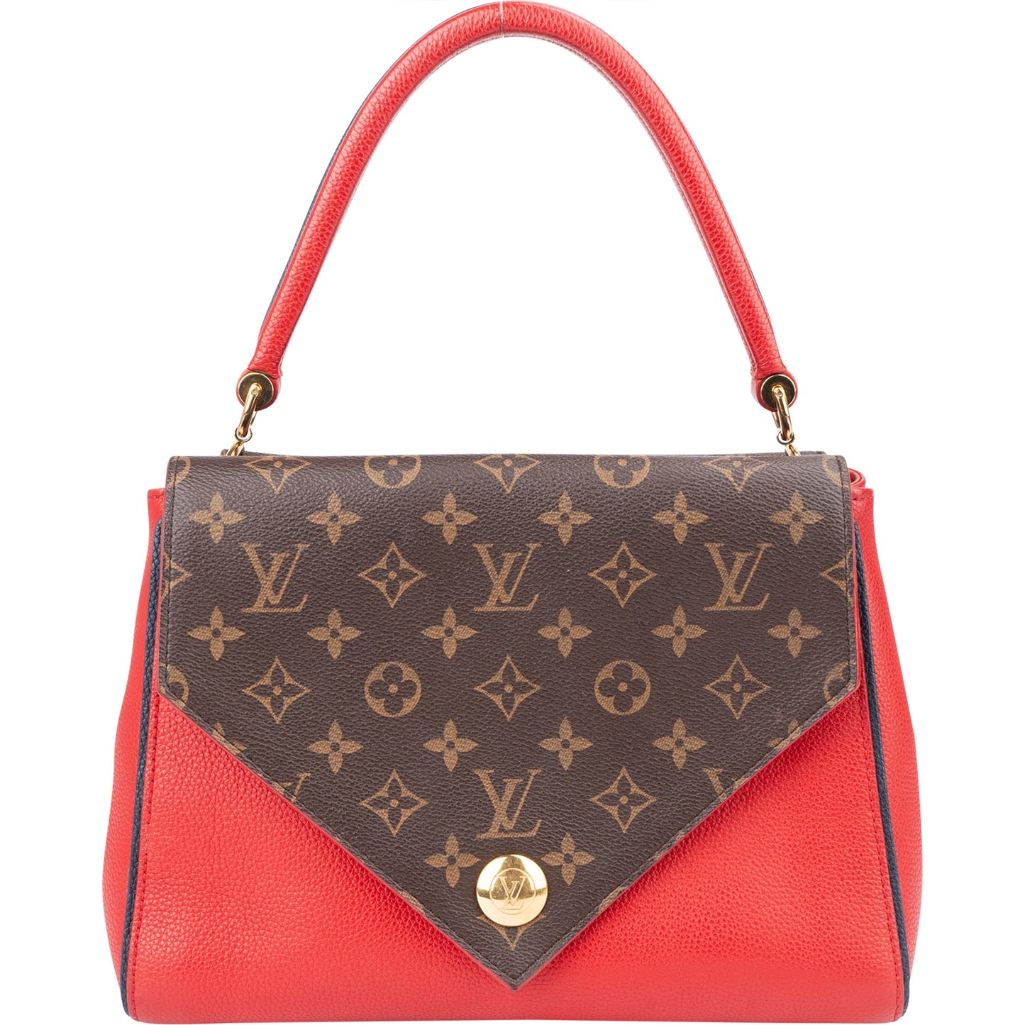 Louis Vuitton Canvas Monogram Double V Rubis Handbag