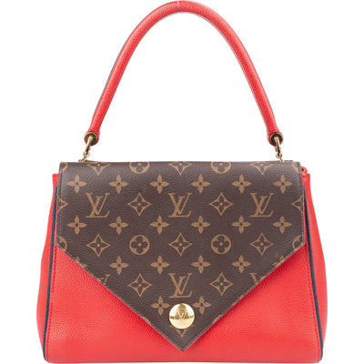 Louis Vuitton Canvas Monogram Double V Rubis Handbag
