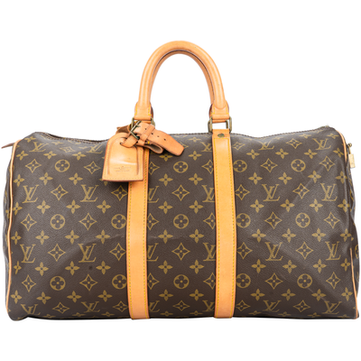 Louis Vuitton Canvas Monogram 45 Keepall Handbag