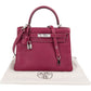 Hermès Pink Epsom Leather Kelly Sellier 28 Handbag