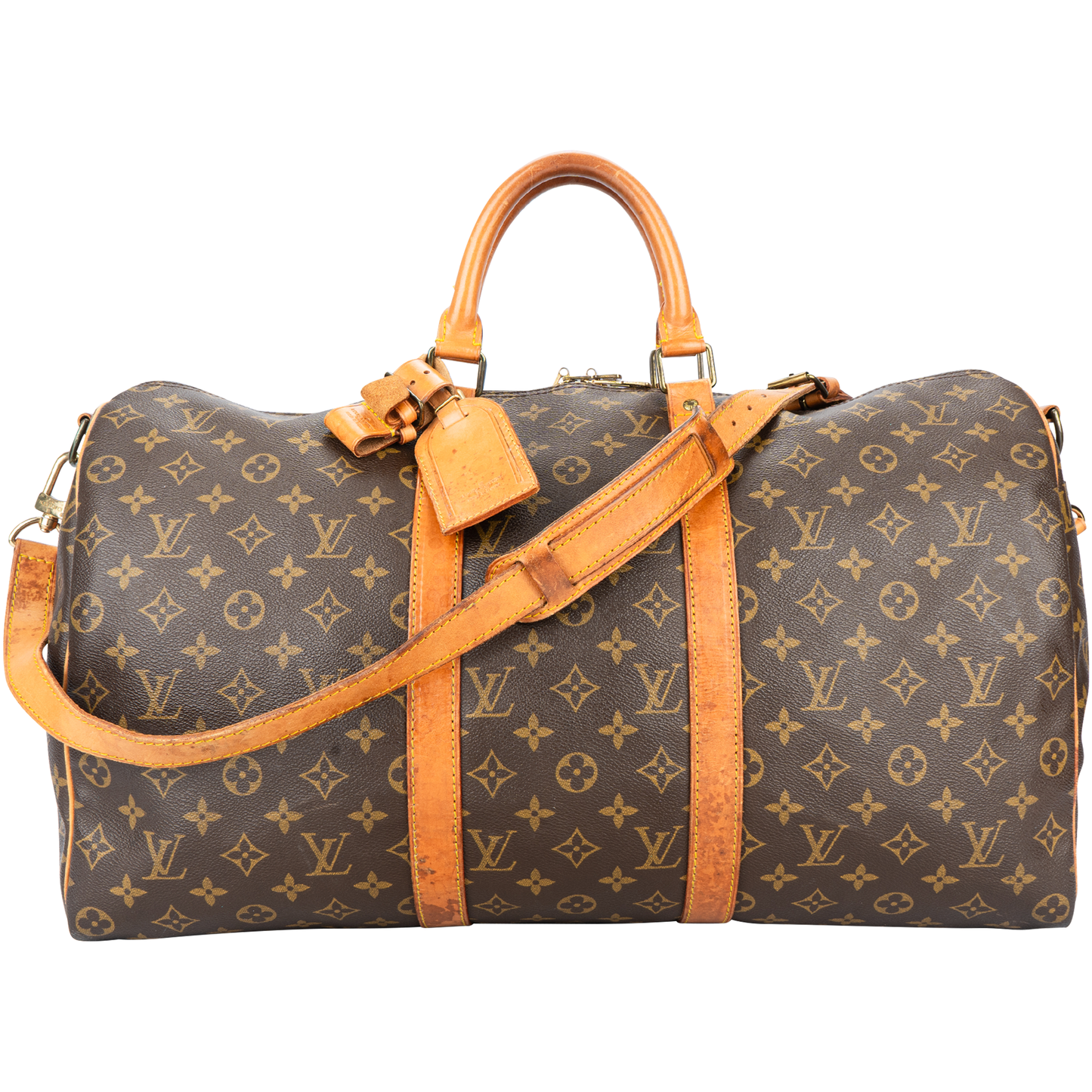Louis Vuitton Canvas Monogram Keepall 50 Bandouliere Handbag