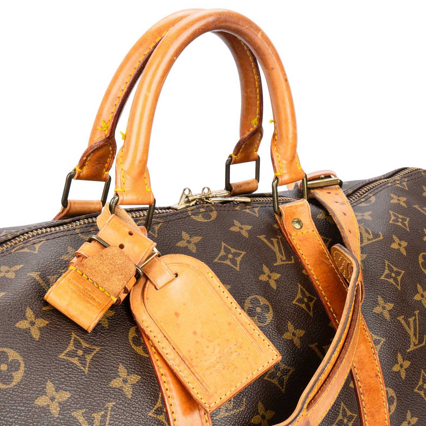 Louis Vuitton Canvas Monogram Keepall 50 Bandouliere Handbag