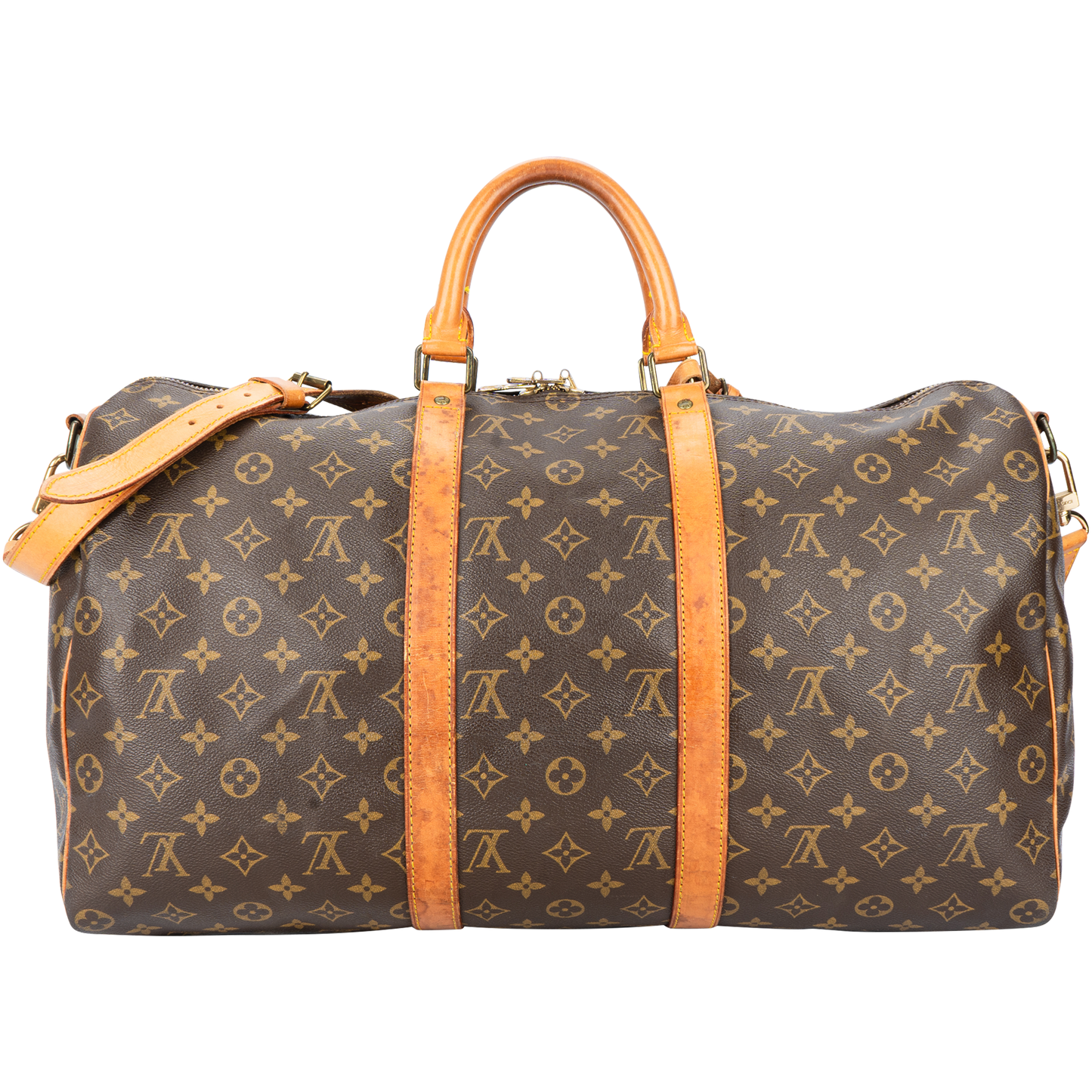 Louis Vuitton Canvas Monogram Keepall 50 Bandouliere Handbag