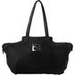 Fendi Black Nubuck Glitter Chain Handbag