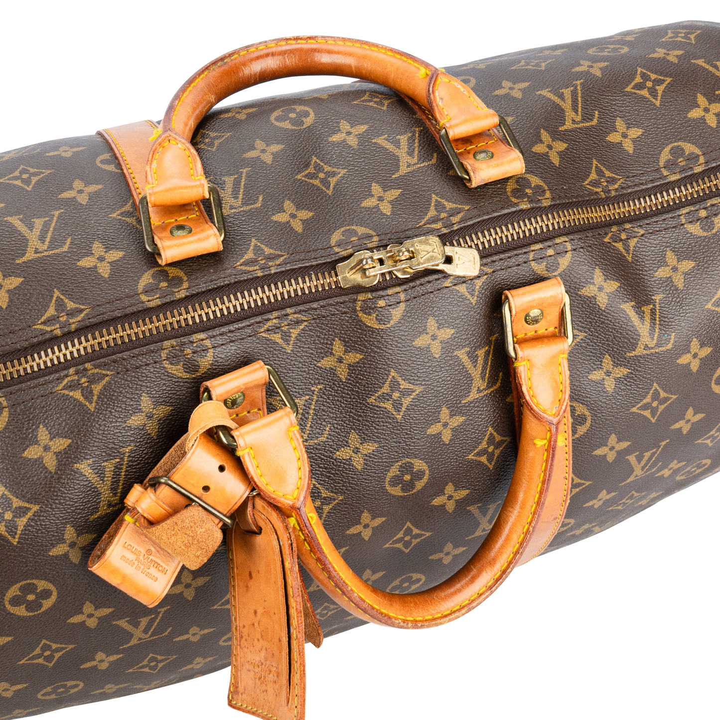 Louis Vuitton Canvas Monogram Keepall 50 Bandouliere Handbag