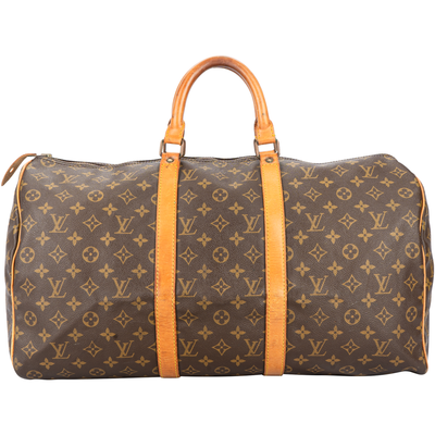Louis Vuitton Canvas Monogram Keepall 50 Handbag