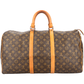 Louis Vuitton Canvas Monogram Keepall 50 Handbag